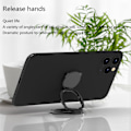 Miniatyrbild 5 av 9: Mobiltelefon Ringhållare 360° Rotation Telefon Grepp Lämplig för Alla Smartphones Rose gold