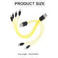 Miniatyrbild 3 av 10: Effektiv laddningslösning för flera enheter Hane USB till Hane Typ C Snabbladdningssladd Strömkabel Snabbladdningskabel One for two