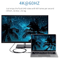 Miniatyrbild 3 av 10: 1.8m USB-C till DisplayPort 4K @60Hz Typ-C till DP-kabel HBR3 Alt Mode-adapter