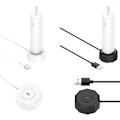 Miniatyrbild 10 av 11: USB 3-Pin Magnetisk Laddningsdocka Bas USB Laddningskabel för Laifen Tandborste White