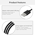 Miniatyrbild 7 av 11: USB till Typ C/USB 5Pin Data Laddningskabel 1.5A Snabbladdningskabel Type C 3m