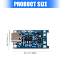 Miniatyrbillede 5 af 7: 5 stk. Type C/Micros USB-interfaces 18650 Lithium Batteriopladningsmodul MICRO interface
