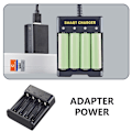 Miniatyrbild 4 av 8: Universell Laddare för 1.2V AA/AAA Uppladdningsbara Batterier med LED Statusdisplay, USB-ingång Energibesparing