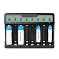 Miniatyrbild 8 av 11: Snabbladdare Avancerad 8-slots Batteriladdare Passar för AAA AA Batterier