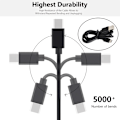 Miniatyrbild 5 av 11: USB till Typ C/USB 5Pin Data Laddningskabel 1.5A Snabbladdningskabel Type C 3m