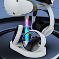 Miniatyrbild 8 av 10: Förbättrad VR-kontroll Magnetic Laddningsdockningsställ Headsetförvaring för PSVR2 Headset Laddningsställ