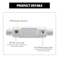 Miniatyrbild 7 av 8: IP66 Vattentäta PoE-förlängare PoE-repeater RJ45 Ethernet PoE-förlängare