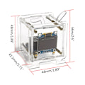 Miniatyrbild 5 av 11: WiFi Klockmodul OLED Display DIY Tid Datum Temperatur Luftfuktighet Väderprognosindikator DC5V Klocka