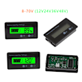 Miniatyrbild 4 av 10: 8V-70V LED-display Voltmeter Mini Spänningsmätare Batteri Ström Procent Tester