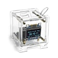 Miniatyrbild 10 av 11: WiFi Klockmodul OLED Display DIY Tid Datum Temperatur Luftfuktighet Väderprognosindikator DC5V Klocka