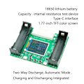 Miniatyrbild 10 av 10: 18650 LCD-skärm Batterikapacitet Testare Modul - Digital Checkered Lastanalysator
