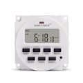 Miniatyrbild 1 av 7: Programmerbar digital timerbrytare för DC 12V AC med LCD-skärm, 7 dagar, för tidsrelästyrning, nedräkning för tidsfunktion