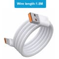 Miniatyrbilde 10 av 10: Praktisk USB C-kabel Lang Type C til USB A Ladekabel 6.0A Hurtiglading USB Type-C 1m
