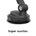 Miniatyrbild 11 av 11: Telefonhållare Bil Centerkonsol Stackhållare Sugstöd Klämma Fäste Handfri Black