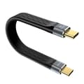 Platt USB4-kabel Kort 15 cm 40 Gbps Data 240 W Laddning Stöder 8K60 Hz Video för Telefoner Surfplattor SSD-diskar USB C-enheter