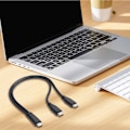 Miniatyrbild 2 av 7: USB C Splitter till Multipel Laddningskabel Snabbladdningssladd 30cm för Elektronik