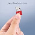 Miniatyrbilde 4 av 11: Aluminium TYPE C til USB OTG-konvertere Strøm og Data USB til USB C-adapter Red