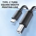 Pikkukuva 2 / 11: USB Type C - USB2.0 Type B -tulostinkaapeli USB - neliöporttitulostusdatakaapeli 200cm