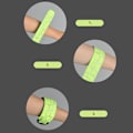 Miniatyrbild 10 av 11: LED Självlysande Nattlöpningsarmband Belysning Slap Armband Uppladdningsbart Glödarmband Blue