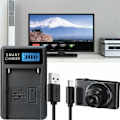 Miniatyrbild 9 av 9: USB-kamera batteriladdare med statusindikator för CCDTRV308, CCDTRV138, CCDTRV328,