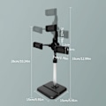 Miniatyrbild 6 av 10: Bärbar skrivbordsmobiltelefonhållare stativ lätt stativ skrivbordstabletthållare White