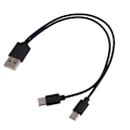 Miniatyrbild 1 av 11: USB Multi Laddningskabel 1/2/3/4 i 1 Multipla Telefonladdare Sladd USB C Multi Kabel med Typ C Port för Telefoner Surfplattor null - One for two