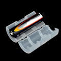 Miniatyrbild 3 av 8: 4 st. Standard AA-batteri till storlek C-batteri omvandlare Plastbatteriadapterlåda