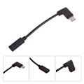 Miniatyrbild 7 av 10: 90 Graders Vinkel Dataöverföringskabel Micro USB till Typ C Adapter Sladd