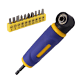 Miniatyrbild 10 av 11: 90 Graders Bits Elektrisk Skruvmejsel Borr Vändanordning Vinklar Adapter Bit Hörn Skruvmejsel Hörn Adapter för Reparation