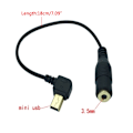Miniatyrbild 5 av 8: Uppgradera Stereo Audiokabel Mini USB till 3,5 mm Mikrofonadapter för Hero 4