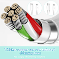 Miniatyrbild 4 av 10: 0,9 m/2 m USB 5Pin/USB C Kabel Snabbladdningssladd Datakabel Förlängningssladd Micro USB 1m