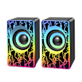 Miniatyrbild 1 av 11: USB-driven datorhögtalare med multi-RGB-belysning, Minihögtalare