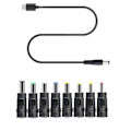 Miniatyrbild 1 av 10: 65W USB C PD Laddare 8-i-1 USB C PD till 12V 3.5/4.0/4.8/5.5mm Strömförsörjningskabel för LED-remsa Router