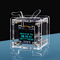 Miniatyrbild 3 av 11: WiFi Klockmodul OLED Display DIY Tid Datum Temperatur Luftfuktighet Väderprognosindikator DC5V Klocka