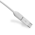 Miniatyrbillede 6 af 7: USB C hun til han-adaptere, Type C til MicroUSB opladerkabel opladeradapter Classic white