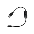 Pikkukuva 4 / 8: USB A - Type C -virtajohtoadapteri kytkimillä, USB - Type C -uros virtajohto