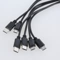 Miniatyrbillede 7 af 11: Multi Opladningskabel Strømkabel USB til 3xUSB 5Pin 3xType C til Gadgets 1.5m