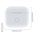 Miniatyrbild 4 av 11: Trådlös Laddning för Fodral Laddningslåda för AirPods 3 med LED-indikator