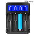Miniatyrbild 9 av 11: 4-fack laddare för uppladdningsbara batterier med LED-display för 18650/AA/AAA