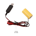 Miniatyrbild 5 av 11: Universal 6V LR14 C Batterielliminator USB Strömförsörjningskabel, 4 st LR14 C Batteriutbytesadapter