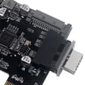 Miniatyrbild 4 av 10: USB 3.0 Typ-E Hona till 19-Pin Hane Adapter för Intern Moderkortsanslutning - Vertikal Header Splitter för Typ C Moderkort