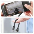 Miniatyrbilde 2 av 11: USB til Type C Datakabel Rask 2A Lading Høy Hastighet 480Mbps Datasynkronisering Bøyelig 90°/Rett Hode Koblinger Ledning 0.3m - USB D to Type C UD