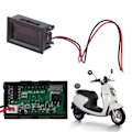 Miniatyrbild 2 av 8: Digital Voltmeter Spänningsmätare Batterikapacitetsindikator Batterimätare 15V-72V Spänningsdisplay Professionell Mätare