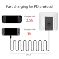 Miniatyrbild 4 av 11: EU-kontakt Snabbladdare för Steamdeck USB-C Typ-C Strömadapter Konsolladdare