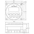 Miniatyrbild 4 av 7: Programmerbar digital timerbrytare för DC 12V AC med LCD-skärm, 7 dagar, för tidsrelästyrning, nedräkning för tidsfunktion