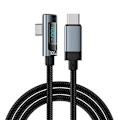 Miniatyrbild 10 av 10: USB C till USB C Kabel 240W Snabbladdning med LED Indikator Lång för Smartphones 2m