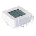 Miniatyrbild 5 av 11: Väggmonterad LCD Digital Termometer Hygrometer för Inomhus med Inbyggt Batteri