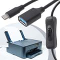 Miniatyrbillede 8 af 10: Vendbar USB Type C til USB 3.0 hun OTG-adapter til bærbare computere Telefoner 5 Gbps 0.3m