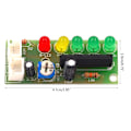 Miniatyrbild 5 av 8: 3,5V-12V Strömförsörjning Ljud Spänningsnivåindikator Batterikapacitetsindikator Röd Grön LED Voltmeter Volym VU-mätare