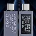 Miniatyrbild 6 av 9: KOWSI USB-testare LED-display USB-C-mätare Bärbar spännings- och strömmätare USB-C-voltmeter amperemeter detektor USB-kontroll